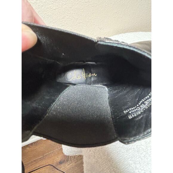 Cole Haan Black Leather Nike Air Chelsea Boots - Picture 9 of 11